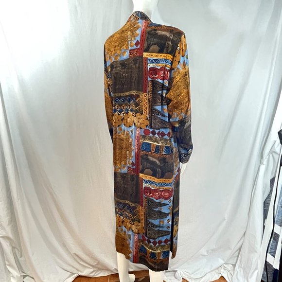 Vintage Duster With Aztec Inspired Print | Platinum by Dorothy Schoelen - Picture 4 of 8